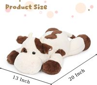 Peluche Vache Douce et Mignonne, Cadeau d'Anniversaire Unisexe pour Bébés 0-24 Mois (50 cm, 1,5 kg)