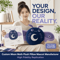 Coussin en peluche personnalisé, peluche chenille de nuit, jouet doux, mascotte, OEM ODM, décoration intérieure, cadeau, fabricant, vente en gros, usine, sur mesure