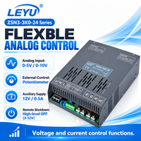 Alimentation industrielle à découpage réglable LEYU 3000W 24V 125A CV CC avec contrôle analogique 0-10V pour équipement industriel