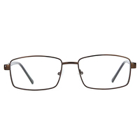 Monture de lunettes de luxe pour homme, monture carrée optique, monture de lunettes pour homme, métal de haute qualité, lunettes transparentes