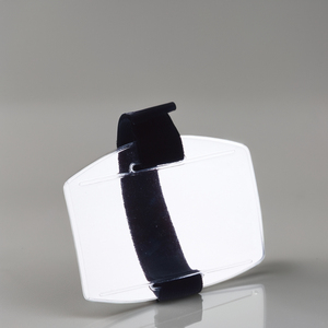 Porte-badge vertical transparent en PVC pour bracelet d'identification - Product Image 6