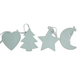 Handmade Ceramic Top Hanging Various Modeling Blank Christmas Ornament - Product Image 1