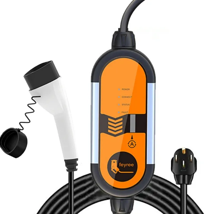 feyree ev Charger เครื่องชาร์จรถยนต์ไฟฟ้าแบบพกพา Ac Type2 gbt 16a 3.5 kw เครื่องชาร์จ ev แบบพกพา