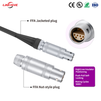 Connecteur de prise droite sur mesure 0S-3S, 2-18 broches, haute tension, aérospatial, électrique, push-pull, auto-bloquant, compatible
