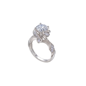 Custom 9K 10K 14K Gold Moissanite <b>Ring</b> <b>Dainty</b> Hammered Wedding Band Fine Jewelry for Men - Product Image 2
