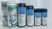 14-en-1 eau de haute qualité pour kit de test pH pour bandelettes de test incluses pour l'eau du robinet piscine analyse dureté chlore