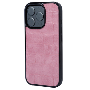 เคสโทรศัพท์ลายหนังจระเข้สีชมพูพาสเทล พร้อมฝาปิดกล้อง สำหรับ iPhone ดีไซน์บางเฉียบ ป้องกันอย่างหรูหรา - Product Image 3