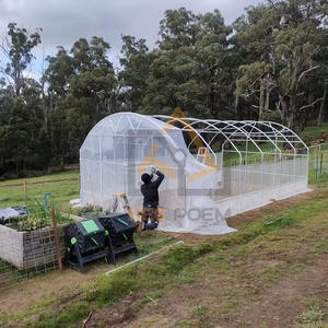 โรงเรือนฟิล์มพลาสติกหลายช่องสำหรับ<span class=keywords><strong>ปลูก</strong></span>มะเขือเทศบ้านสีเขียวอเนกประสงค์สำหรับการเกษตร - Product Image 5