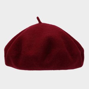 Boina de Lana para Mujer, Color Sólido, Estilo Francés, con Logotipo Personalizado y Patrón Bordado - Product Image 2