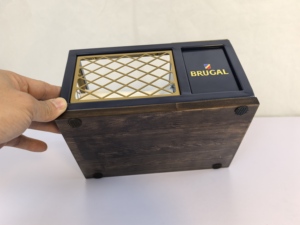 Restaurante de madera para condimentos Caddy Bar Contenedor para servir Bandeja de guarnición Condimento de mesa Caddy <span class=keywords><strong>Brugal</strong></span> Servilletero Caja de pañuelos - Product Image 6