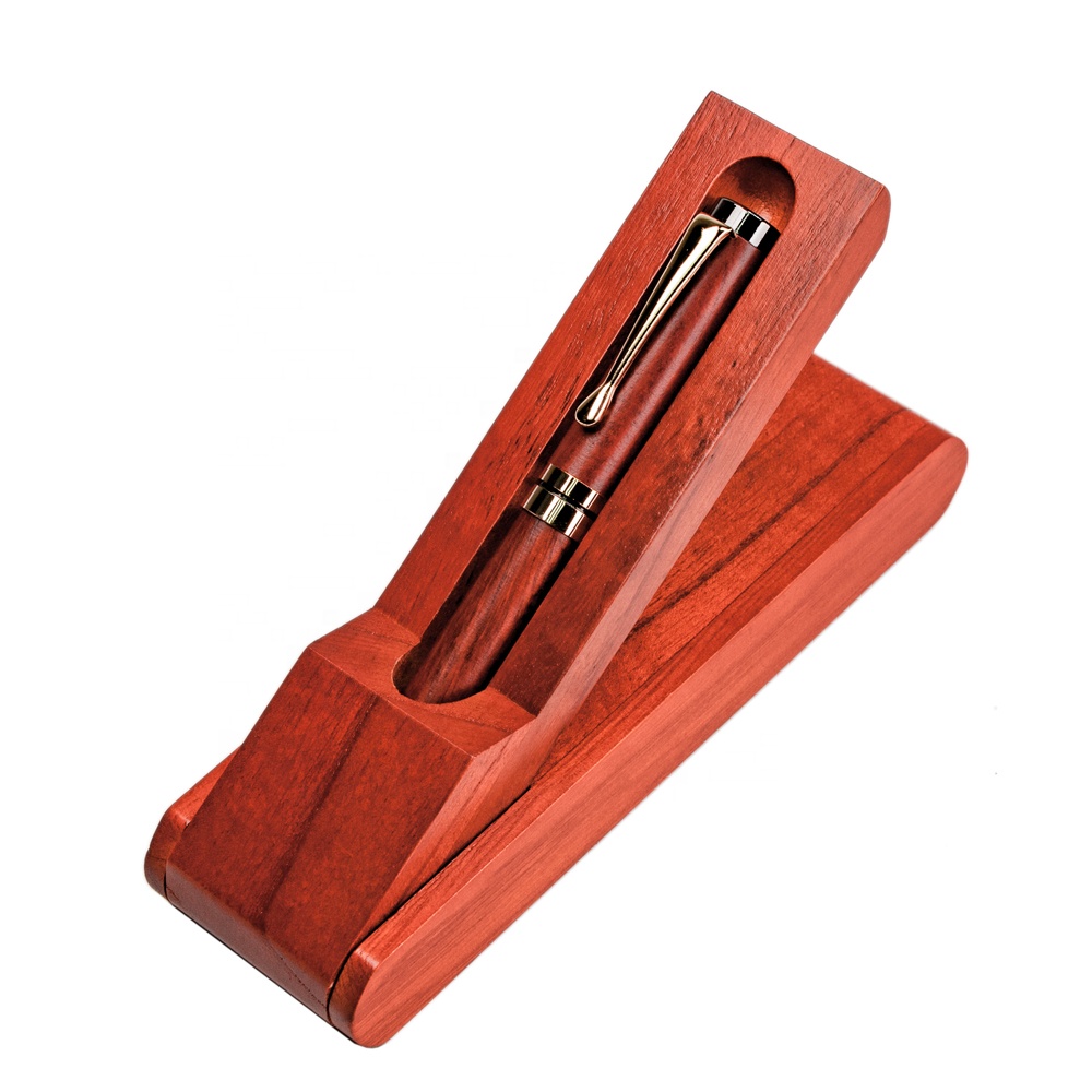 custom made Wooden pencil gift box and pen, custom LOGO pen case