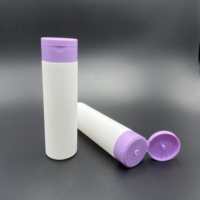 Flacon de shampooing en plastique de couleur personnalisée avec bouchon à rabat 100 150 200 250 300 ml Contenant pour gel douche Flacons pour cheveux Emballage