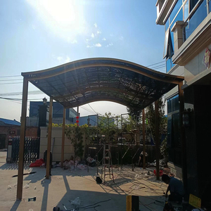 Résistance au vent pare-soleil Polycarbonate bon marché Carports Parking Cantilever Cadre en métal Port de <span class=keywords><strong>voiture</strong></span> Auvent de garage Abri de <span class=keywords><strong>voiture</strong></span> en aluminium - Product Image 1