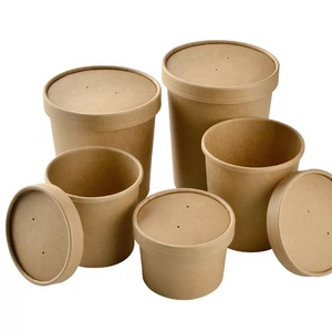 hot sale ice cream and noodle soup paper bowl kraft paper bowl