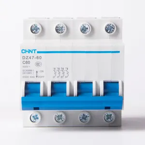CHINT DZ47-60 16A 25 32 amp 40 ampères 63A miniature disjoncteur finder pour vente 3 phase circuit disjoncteur mcb C Type étanche