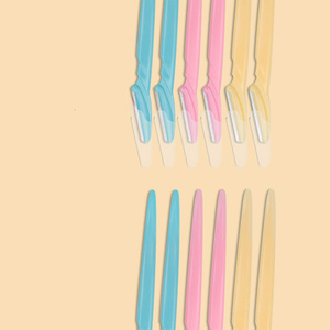 14.5cm Stainless Steel Simple <b>Eyebrow</b> <b>Razor</b> for Eyes Face & Lips - Product Image 2