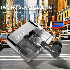 <span class=keywords><strong>ANC</strong></span> & ENC X TWS Auriculares HIFI Altavoz de acero y auriculares internos Pantalla digital Tecnología de cancelación de ruido Indicador de batería - Product Image 3