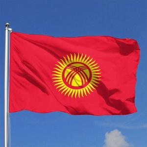 Ship Now Venta caliente <span class=keywords><strong>Bandera</strong></span> de Kirguistán Poliéster 3x5 pies Banderas DE LA República de Kirguistán - Product Image 2