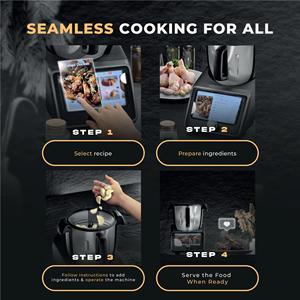 <span class=keywords><strong>Robot</strong></span> Cuiseur Thermique 1800W 3,5 Litres en Acier Inoxydable, Mixeur, Préparateur de Soupes, Smoothies, Shakes, Utilisation Domestique <span class=keywords><strong>et</strong></span> Hôtelière, Électrique - Product Image 4