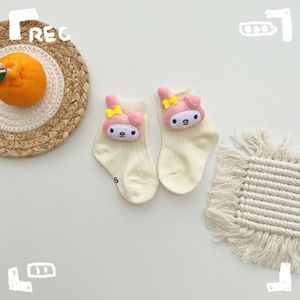 Expédition d'usine coton confortable et mignon jouet Style enfants intérieur anti-dérapant mi <span class=keywords><strong>Tube</strong></span> belle bébé fille nouveau-né chaussettes - Product Image 4