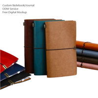 Libretas Personalizadas A5 A6 con Anillas, Tapa Dura de Cuero, Carpeta Metálica para Tarjetas, Organizador/Planificador, Ideas de Regalos Personales Económicos