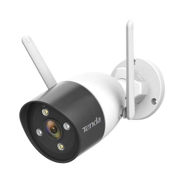 Tenda CT6 2K WiFi Bullet Camera Home Security Full-Color Night Vision 2 Spotlights Dual Antennas AI Motion Detection 2-Way Audio