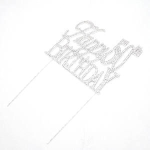 Decorazione all'ingrosso strass lettera <span class=keywords><strong>15</strong></span> <span class=keywords><strong>buon</strong></span> <span class=keywords><strong>compleanno</strong></span> torta Topper per torta di <span class=keywords><strong>compleanno</strong></span> - Product Image 4