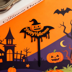 ของตกแต่งเค้กฮาโลวีนรูปน้ำผึ้งและของหวาน อะคริลิกหนา 1.3 มม. สำหรับงานปาร์ตี้ฮาโลวีน - Product Image 2