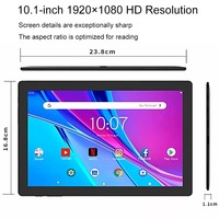 Tablet PC Portabel 10 Inci 2 in 1 Android 10/11/12/13/14 Notebook Quad Core 2GB RAM 32GB ROM Layar Sentuh HD 4G Dual Sim