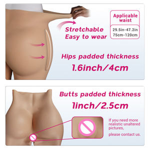 Silicone vagin culotte hanches levage fausse chatte pantalon sexe cul fesses pantalon mâle à femelle crosscommode Cosplay glisser reine - Product Image 5