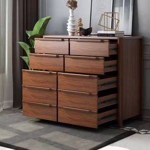 Armario de Dormitorio Moderno de Estilo Chino con Puertas y Cajones Cerrados, Gran Capacidad, Fácil Montaje - Product Image 3