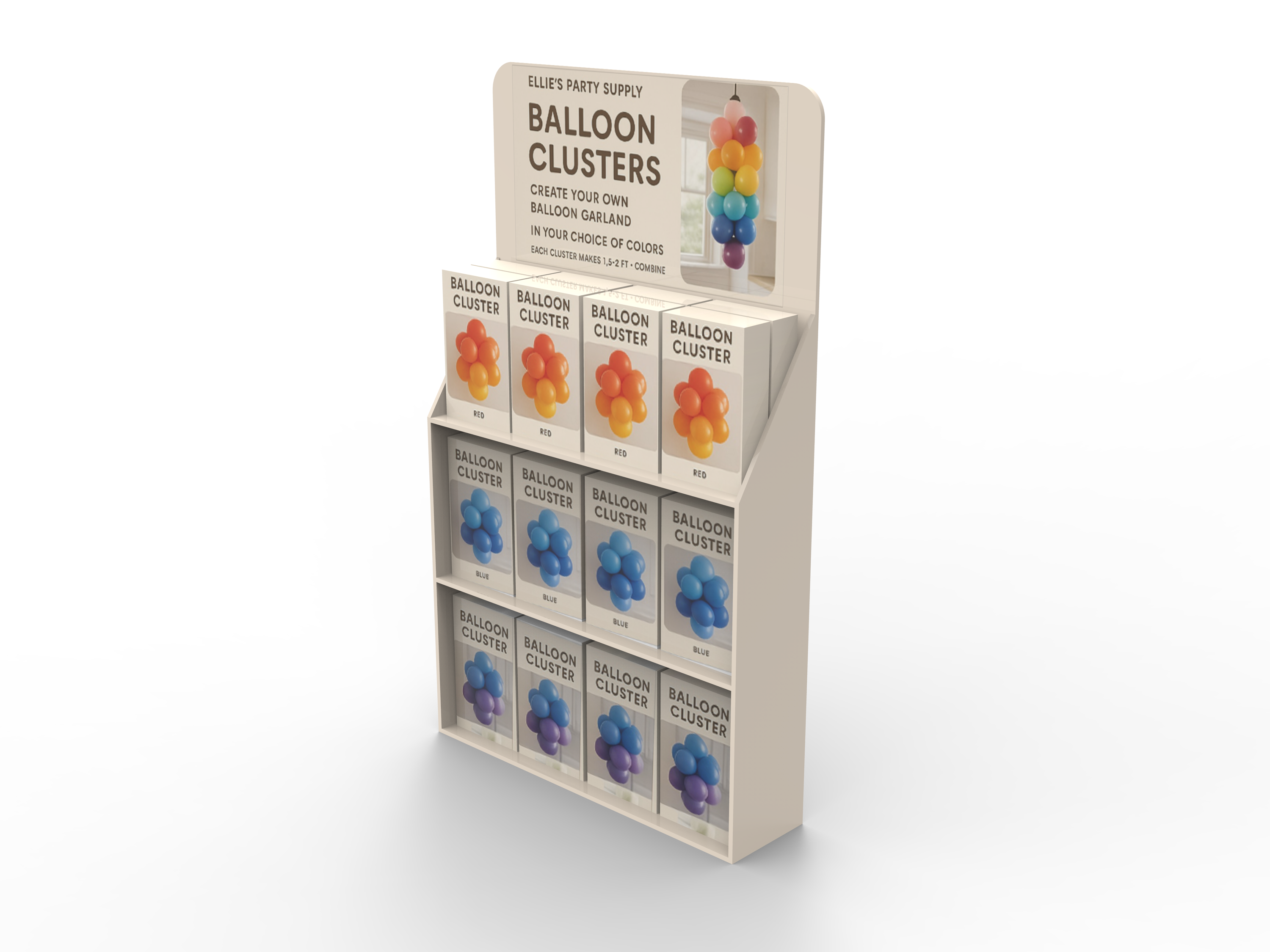 Apache Custom Acrylic Ballon Counter Display Stand for Party Supplies for Festival Celebration — view 5