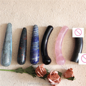 Masajeadores de Cristal de Cuarzo Rosa de Alta Calidad, Dildo de Cristal Curativo de 18 cm - Product Image 4