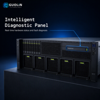Serveur Barebone FusionServer 5885H V6 4U 4 sockets pour montage en rack, haute disponibilité, hébergement IDC, gestion centralisée