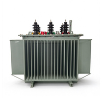 Transformateur immergé dans l'huile triphasé Ampereon 50Hz 160kVA 10kV vers 0,4kV certifié CE pour la distribution d'énergie internationale