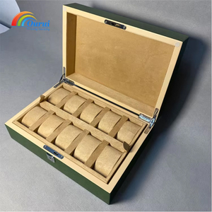 Factory Direct 12 Slot Leather Zipper <b>Watch</b> Box Storage Display Box Portable Storage Display <b>Watch</b> Travel Box - Product Image 5