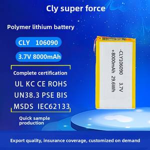 Заводская 3,7 В 106090 большая емкость 8000 мАч перезаряжаемая полимерная литиевая батарея сумка литий-ионные батареи - Product Image 5