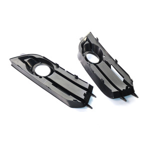 Audi A1 Front Bumper Fog Light Grille 8X0807681A Glossy Black Electroplated Ring For 2011-2014 - Product Image 2