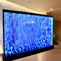 LED Acrylic Water Bubble Wall Waterfall Fountain, Hotel