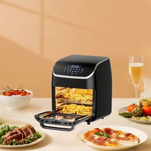 Four à air chaud électrique multifonctionnel 12L pour la maison, appareil de cuisine, friteuse à air, grille-pain, modèle RC006, avec écran tactile LED - Product Image 4