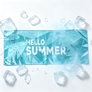 Toalla Refrescante Portátil, Toalla de Viaje de Secado Rápido, Estuche de Silicona para Exteriores, Toalla Fría Plegable Mini Comprimida - Product Image 1