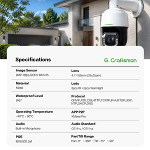 Cámara PTZ GX-PM3X33D-M8S 4K 8MP con Zoom Óptico Real de 33x, Distancia de Visión de 1500M, Aplicación <span class=keywords><strong>ICSEE</strong></span> XMEYE <span class=keywords><strong>PRO</strong></span>, Seguimiento Automático Preestablecido - Product Image 2