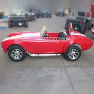 Coche Deportivo Eléctrico Clásico Rojo Mini de Alta Gama Personalizable, Vehículo Retro de Transporte Especial - Product Image 2