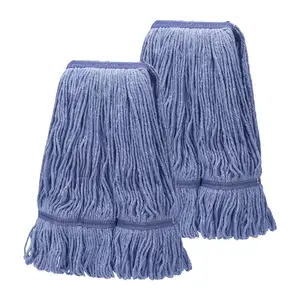 Venta al por mayor fregona de <span class=keywords><strong>limpieza</strong></span> <span class=keywords><strong>general</strong></span> de alta resistencia comercial e industrial cabeza de fregona de hilo de microfibra de repuesto húmedo - Product Image 1