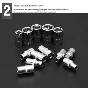 Chất lượng cao 46pcs Ratchet Wrench Set Screwdriver bits sửa chữa xe công cụ Kit tay-điện nguồn bảo trì hộp công cụ carbon cao - Product Image 5