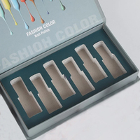 Vernis à ongles en gel rose de luxe personnalisé boîte de cadeau en papier vide pour vernis à ongles huile