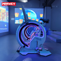 MARWEY Solution Créative Club de Fitness en Intérieur Expérience de Course Virtuelle Jeu Interactif de Cyclisme Simulateur de Vélo