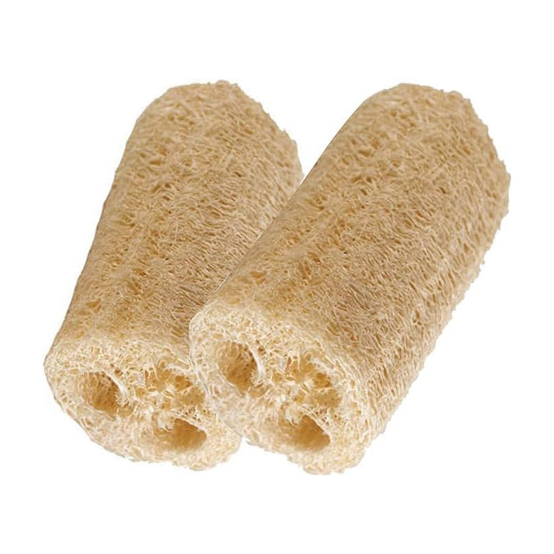10cm natural soft loofah with rope 1pcs/kraft paper