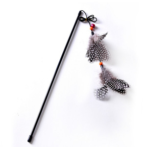 Jouet pour chat en forme de cloche à double plume, jouet pour chat à corde élastique, bâton de chatouillage pour chat - Product Image 3
