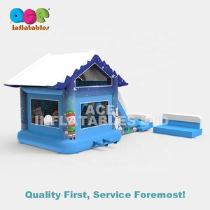 Comercial seco mojado <span class=keywords><strong>de</strong></span> Navidad inflable <span class=keywords><strong>castillo</strong></span> inflable con tobogán Casa <span class=keywords><strong>de</strong></span> rebote - Product Image 4